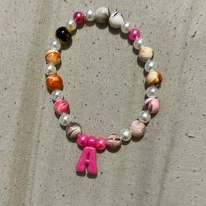 Pink “A” Bracelet